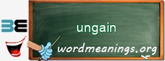 WordMeaning blackboard for ungain